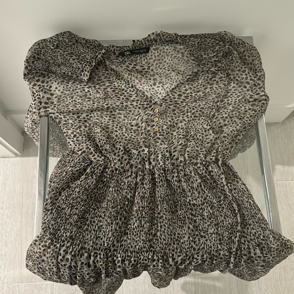 zara leopard dress